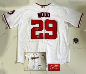 James Wood Signed Jersey Washington Nationals Beckett BAS