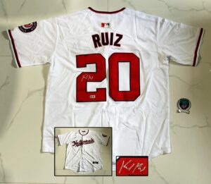 Keibert Ruiz Signed Jersey Washington Nationals Beckett BAS 1