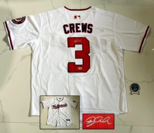 Dylan Crews Signed Jersey Washington Nationals Beckett BAS
