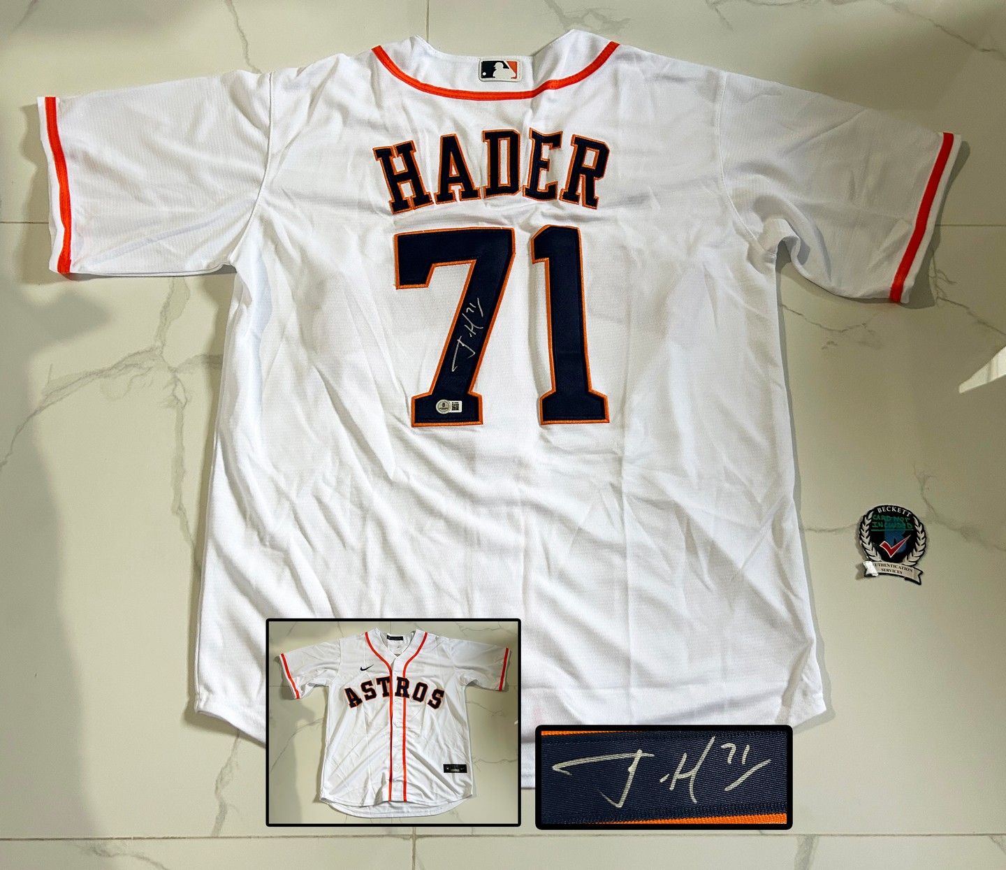 Josh Hader Signed Jersey Houston Astros Beckett BAS
