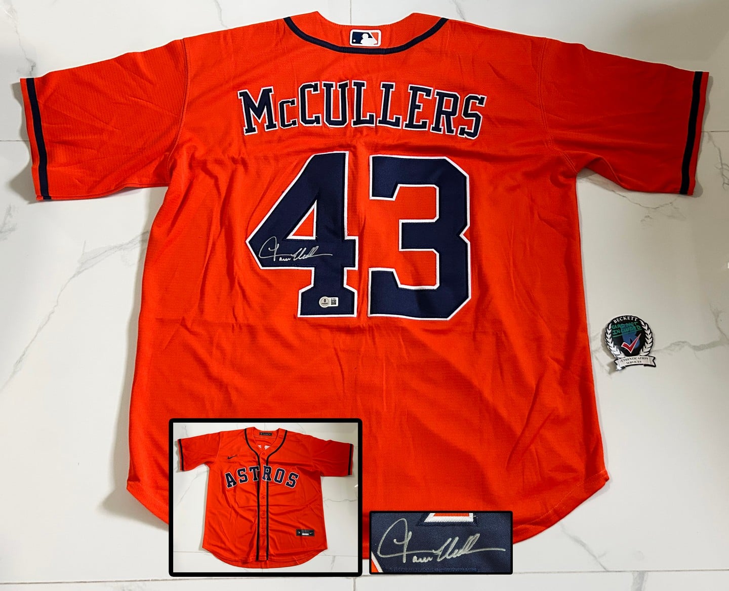 Lance McCullers Signed Jersey Houston Astros Beckett BAS