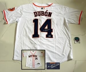 Mauricio Dubon Signed Jersey Houston Astros Beckett BAS 2