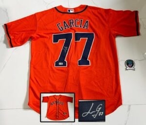 Luis Garcia Signed Jersey Houston Astros Beckett BAS