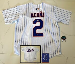 Luisangel Acuna Signed Jersey New York Mets Beckett BAS