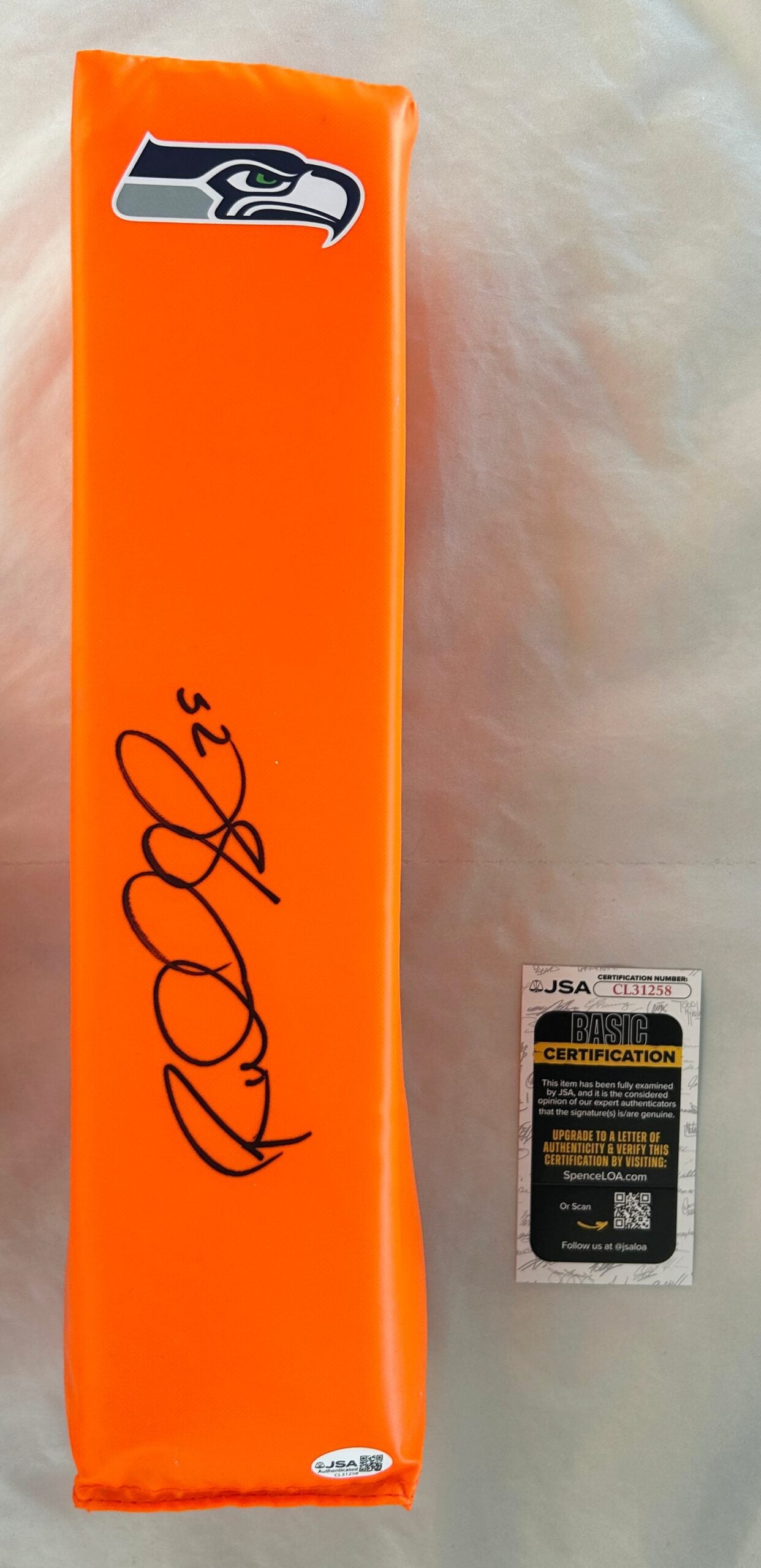 Richard Sherman Signed Pylon Seattle Seahawks JSA