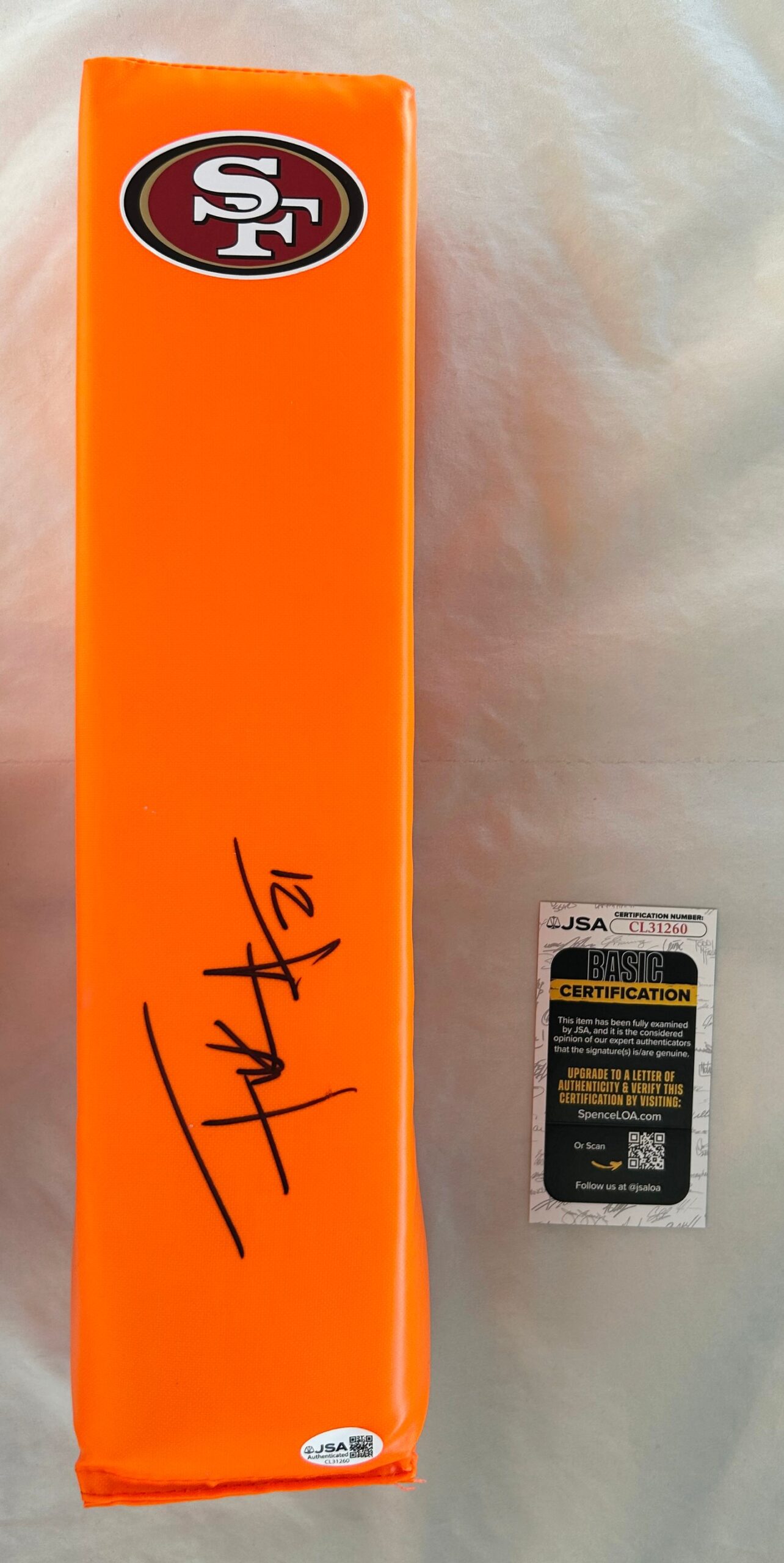 Frank Gore Signed Pylon San Francisco 49ers JSA