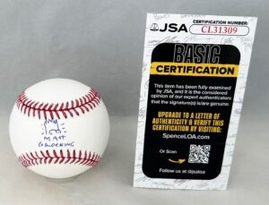 Matt Groening Signed Baseball Simpsons JSA