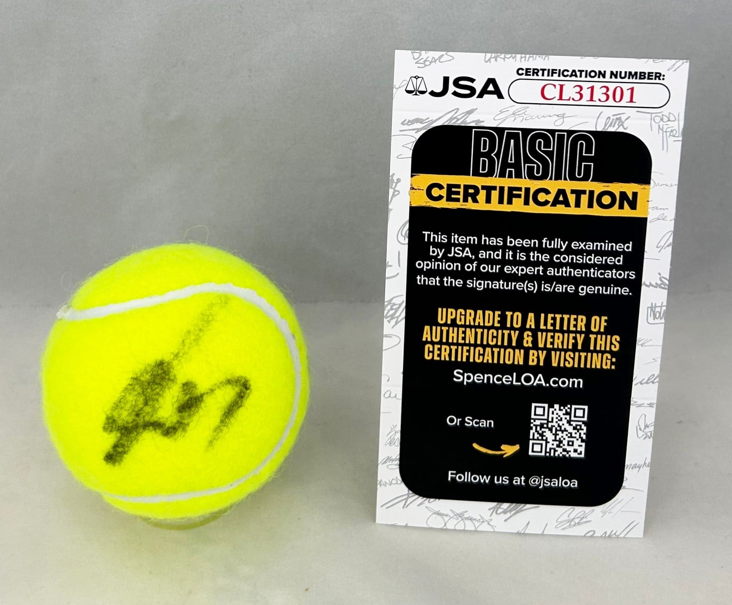 Joao Fonseca Signed Tennis Ball JSA