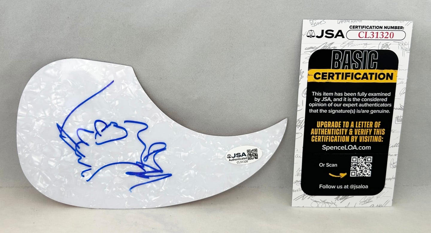 Sean Paul Signed Acoustic Pickguard JSA
