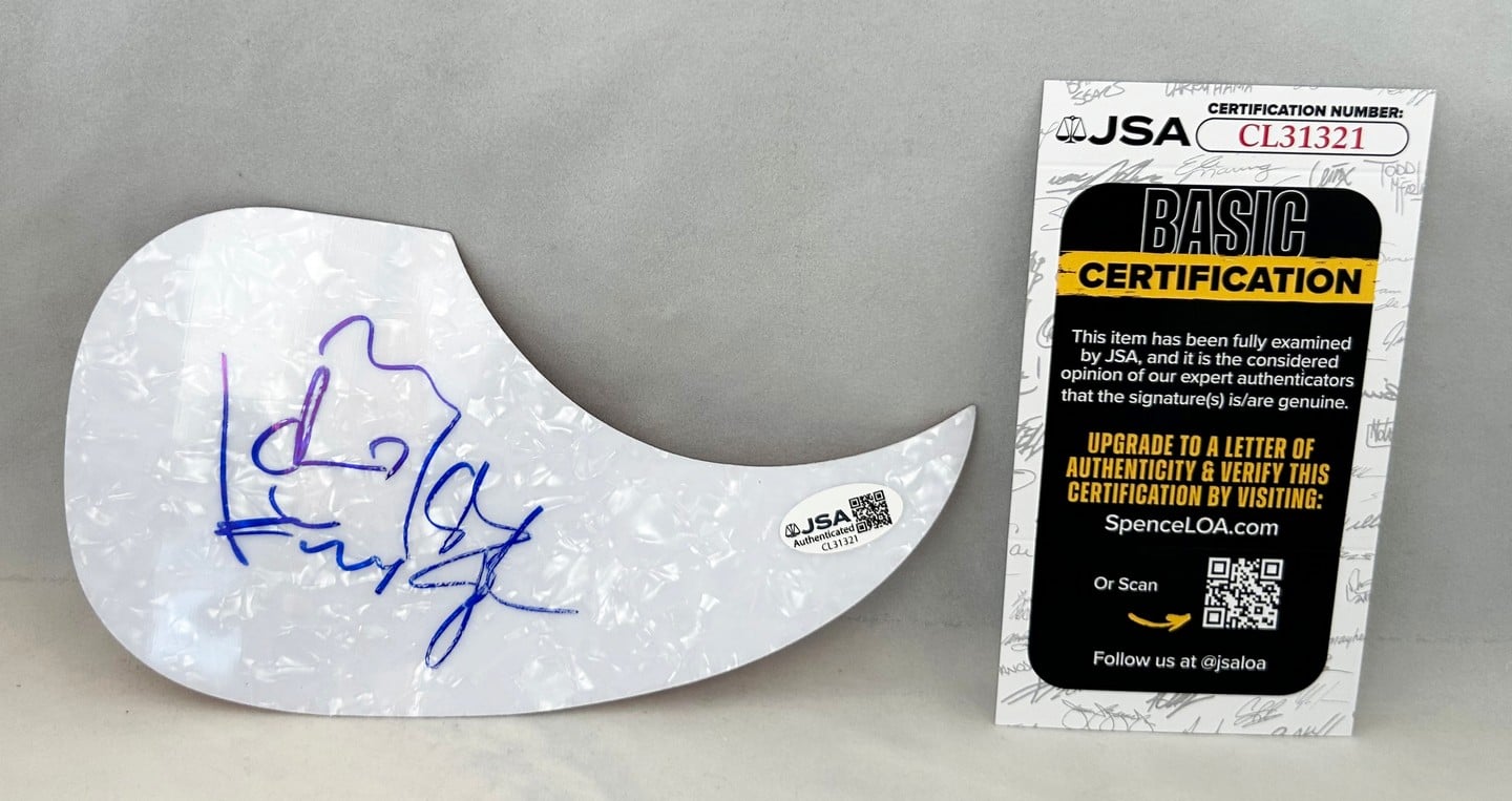Sean Paul Signed Acoustic Pickguard JSA 1