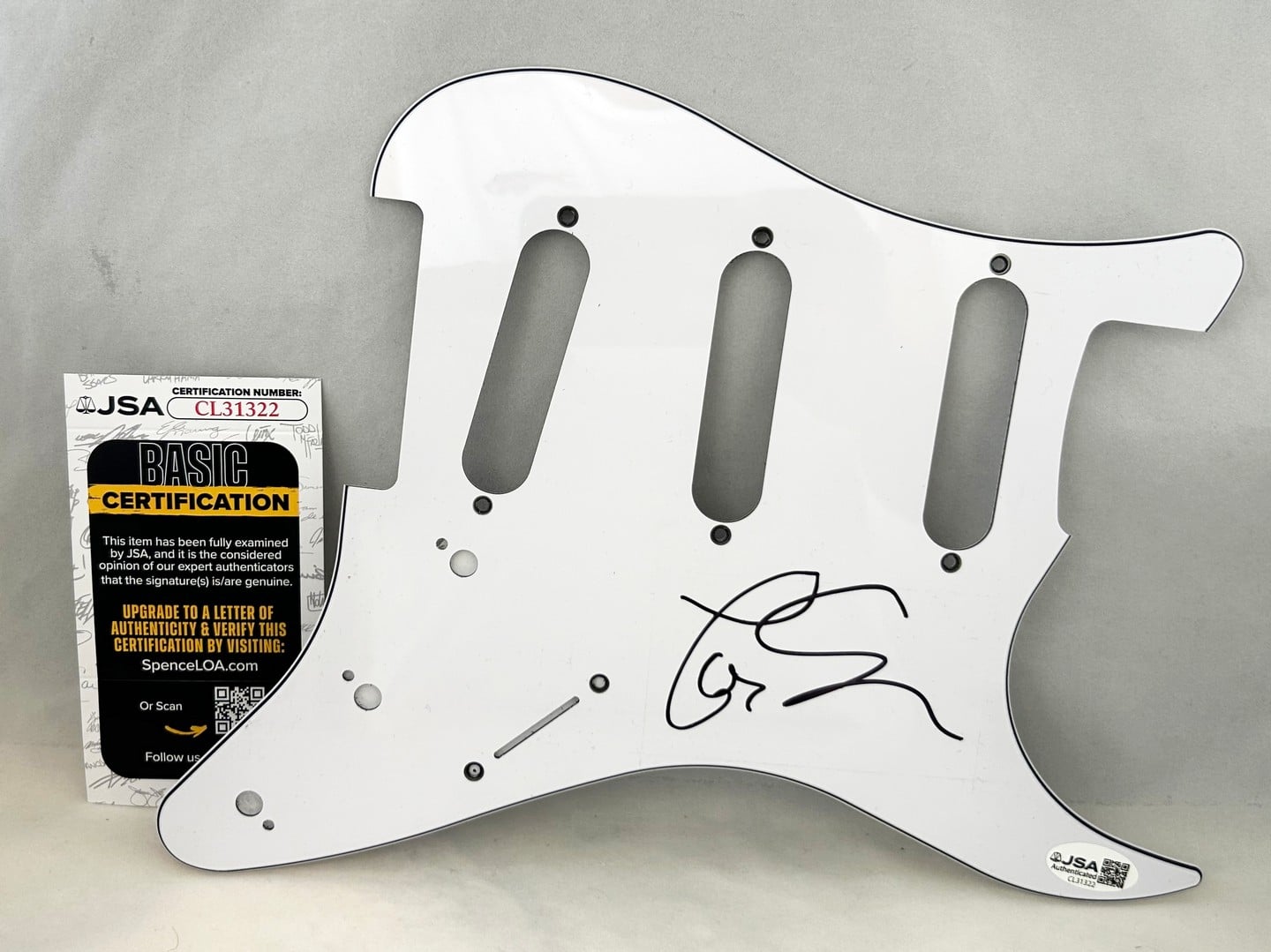 Tony Shanahan Signed Electric Pickguard Patti Smith Group JSA