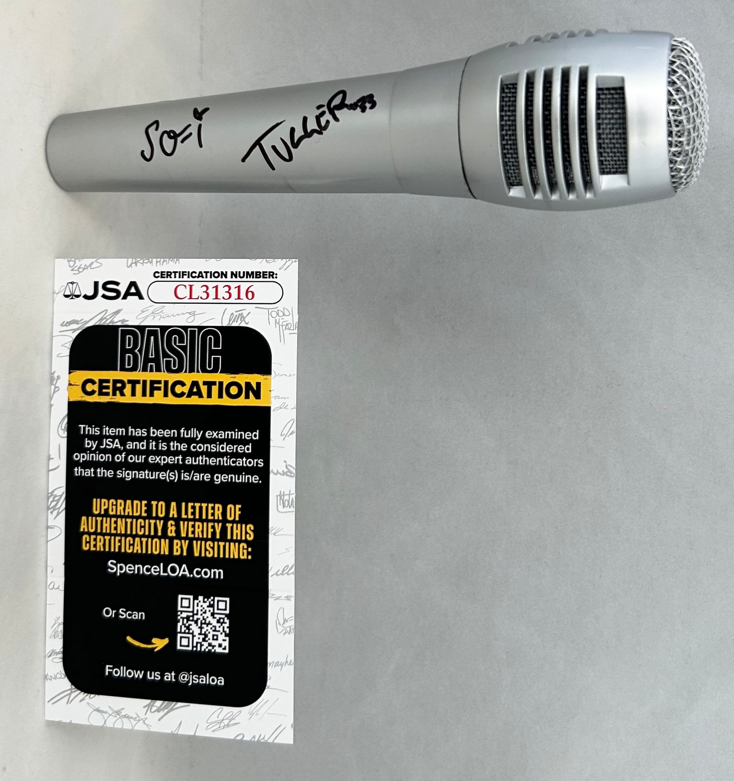 Sofi Tukker Signed Microphone JSA 1
