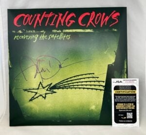 Adam Duritz Signed Vinyl LP Album Counting Crows Recovering The Satellites JSA