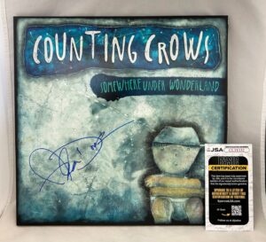 Adam Duritz Signed Vinyl LP Album Counting Crows Somewhere Under Wonderland JSA
