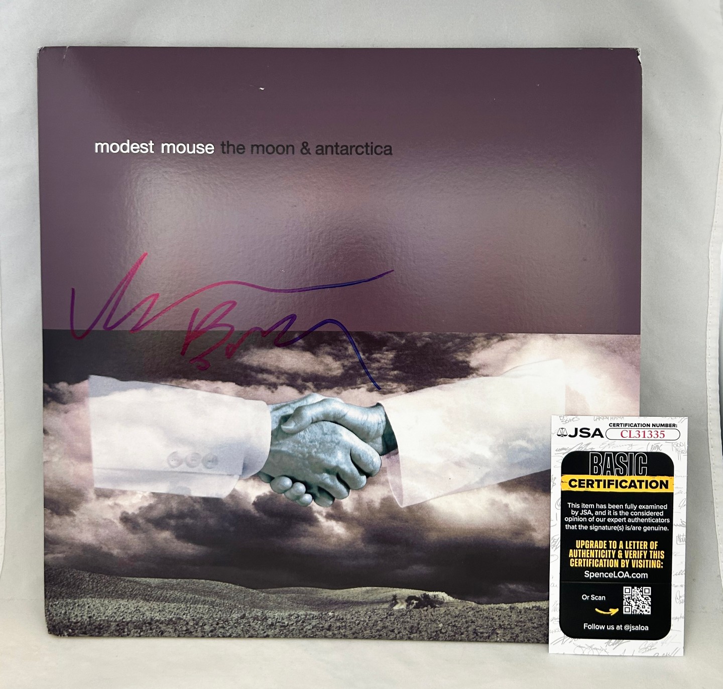 Isaac Brock Signed Vinyl LP Album Modest Mouse The Moon and Antartica JSA