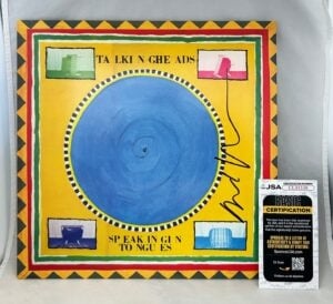 David Byrne Signed Vinyl LP Album Talking Heads Speaking In Tongues JSA