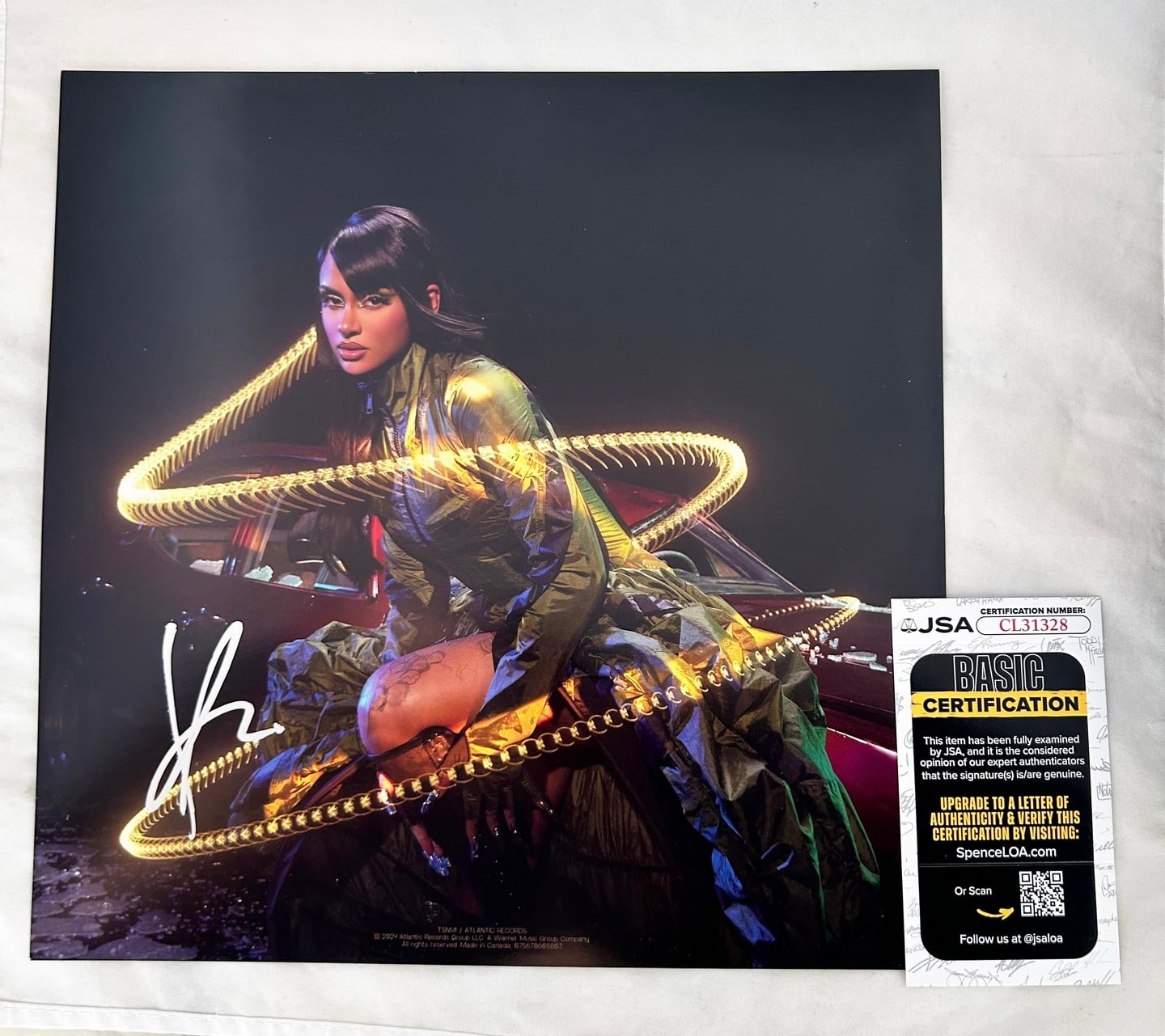 Kehlani Signed Vinyl Insert Crash JSA
