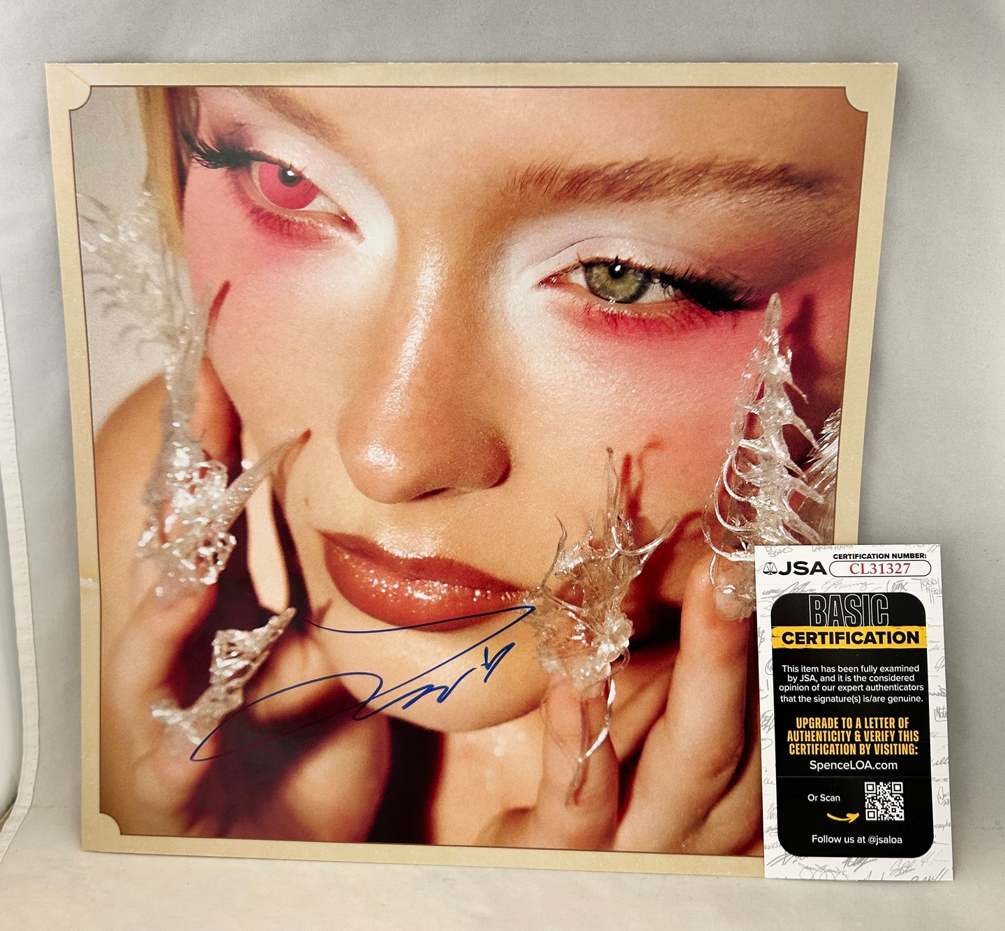 Zara Larsson Signed Vinyl Insert Venus JSA