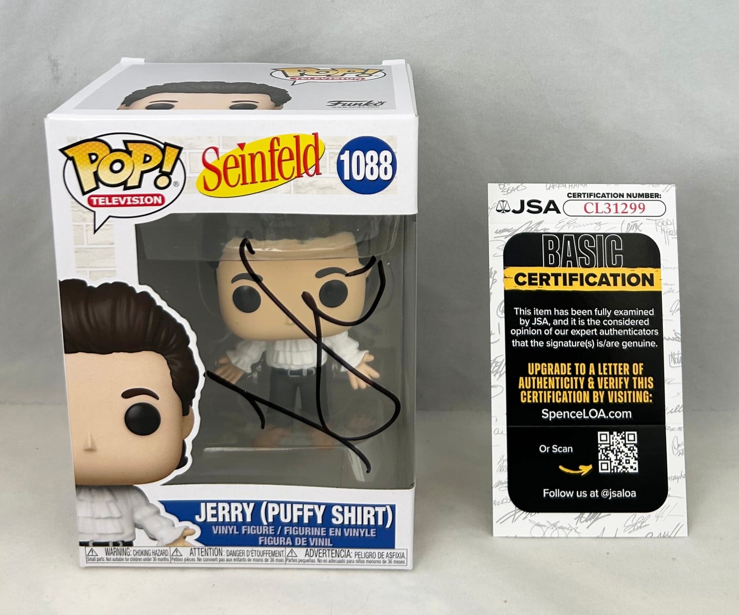 Jerry Seinfeld Signed Funko Pop JSA