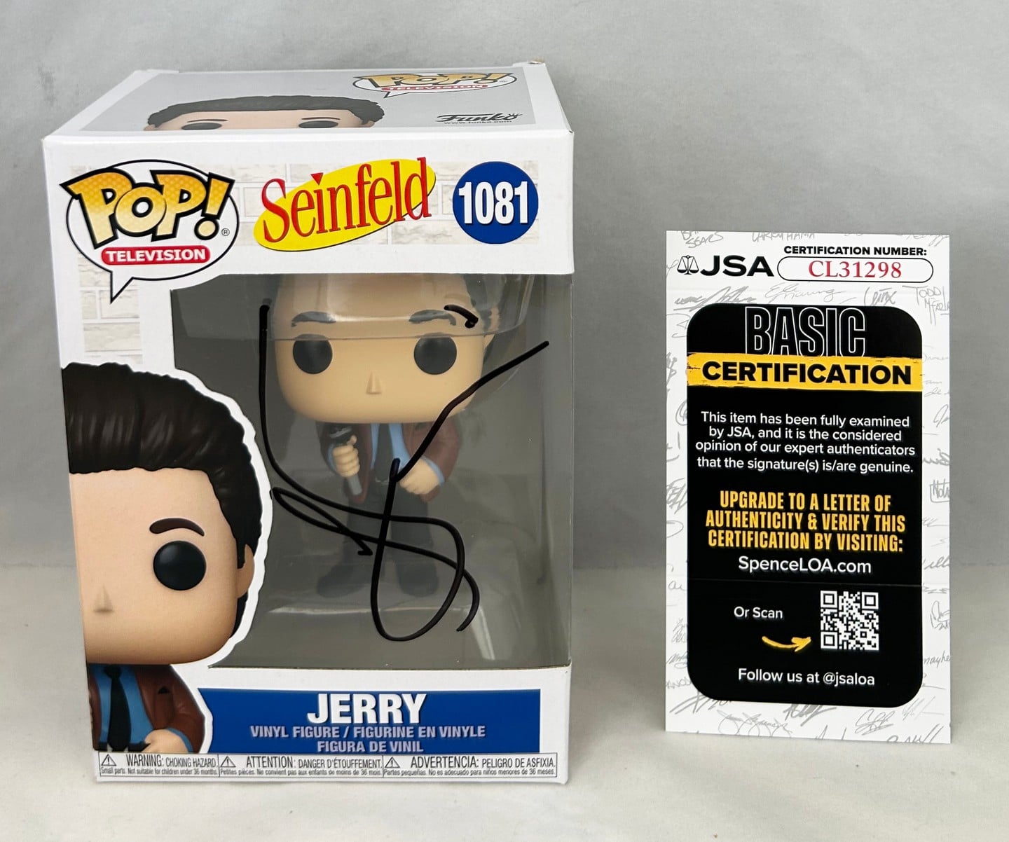 Jerry Seinfeld Signed Funko Pop JSA 1