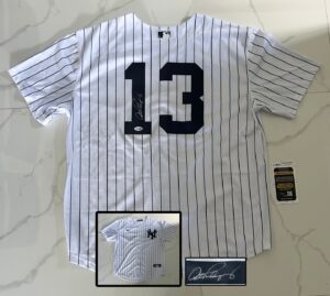 Alex Rodriguez Signed Jersey New York Yankees JSA 1