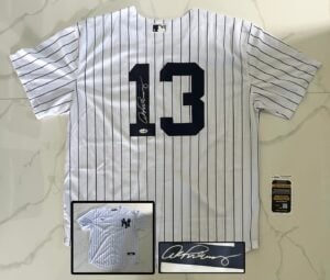Alex Rodriguez Signed Jersey New York Yankees JSA 2