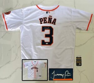 Jeremy Pena Signed Jersey Houston Astros JSA