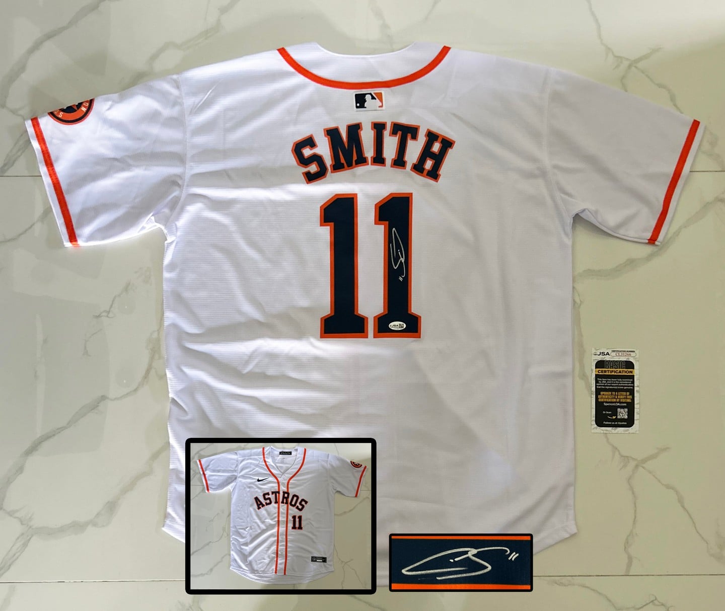 Cam Smith Signed Jersey Houston Astros JSA