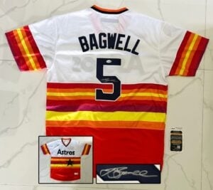 Jeff Bagwell Signed Jersey Houston Astros JSA