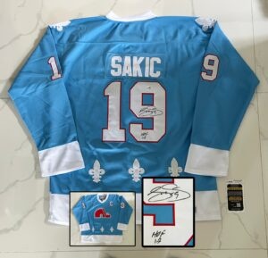 Joe Sakic Signed Jersey Quebec Nordiques JSA