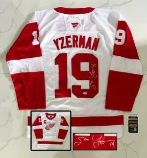 Steve Yzerman Signed Jersey Detroit Red Wings JSA 1