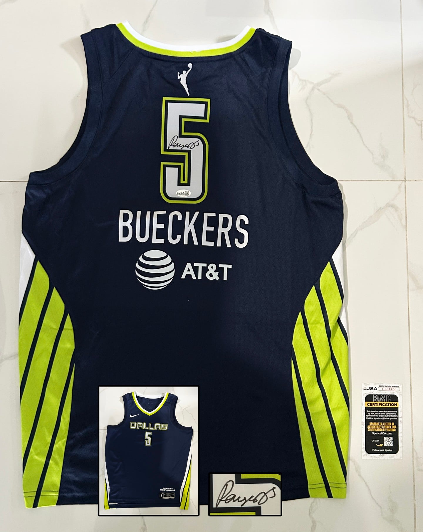Paige Bueckers Signed Jersey Dallas Wings JSA 1