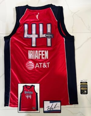 Kiki Iriafen Signed Jersey Washington Mystics JSA