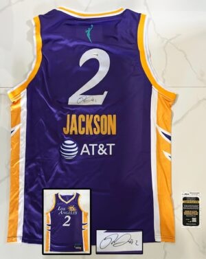 Rickea Jackson Signed Jersey Los Angeles Sparks JSA