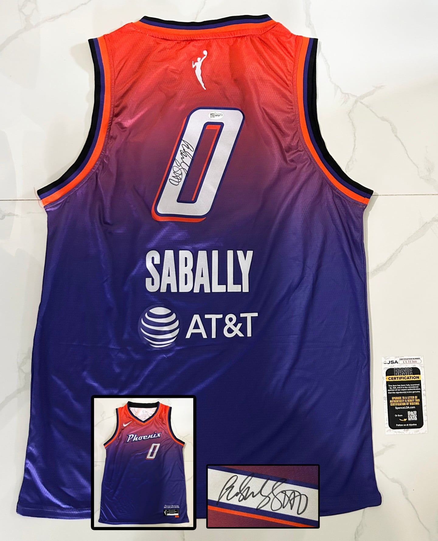 Satou Sabally Signed Jersey Phoenix Mercury JSA