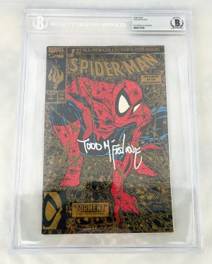 Todd McFarlane Signed Comic Book Spider-Man #1 Gold Beckett BAS