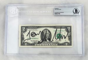 Tony Shalhoub Signed $2 Bill US Currency Beckett BAS 1
