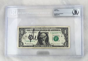 Mark Cuban Signed $1 Bill US Currency Shark Tank Billionaire Beckett BAS