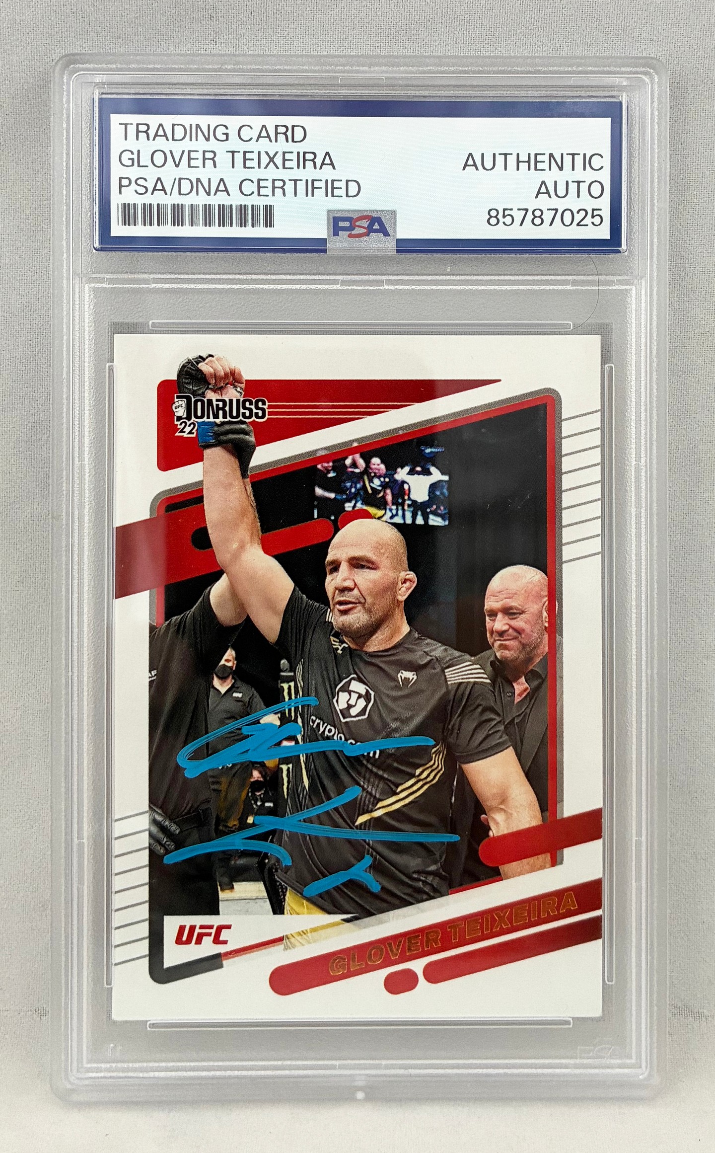 Glover Texeira Signed Card 2022 Panini #89 PSA/DNA