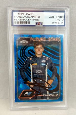 Franco Colapinto Signed Rookie Card 2024 Topps Chrome Sapphire #24 F2 PSA/DNA