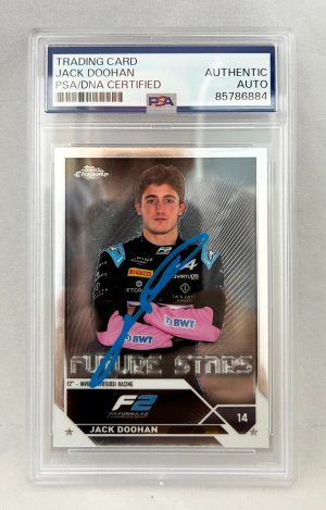 Jack Doohan Signed Rookie Card 2023 Topps Chrome #72 F2 PSA/DNA