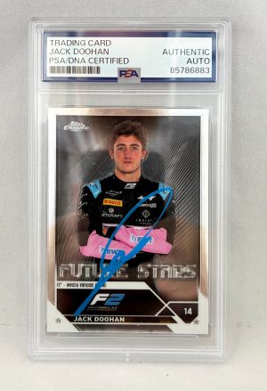 Jack Doohan Signed Rookie Card 2023 Topps Chrome #72 F2 PSA/DNA 2