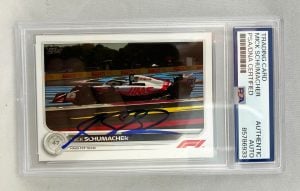 Mick Schumacher Signed Card 2022 Topps #127 F1 PSA/DNA