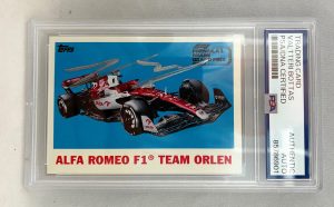 Valtteri Bottas Signed Card 2022 Topps Miami GP F1 PSA/DNA