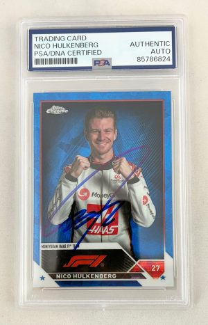 Nico Hulkenberg Signed Rookie Card 2020 Topps Chrome Sapphire F1 #46 PSA/DNA