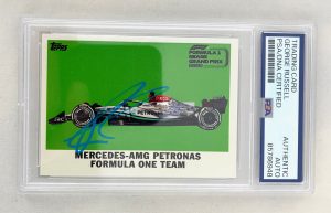 George Russell Signed Card 2022 Topps Miami GP F1 PSA/DNA 2