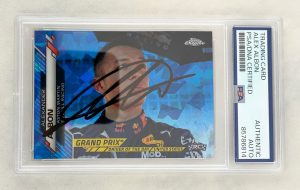 Alex Albon Signed Rookie Card 2020 Topps Chrome #172 F1 PSA/DNA
