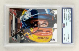 Alex Albon Signed Rookie Card 2020 Topps Chrome #178 F1 PSA/DNA