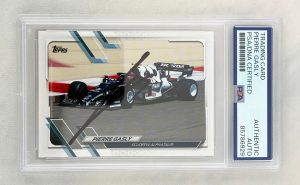 Pierre Gasly Signed Card 2021 Topps #108 F1 PSA/DNA