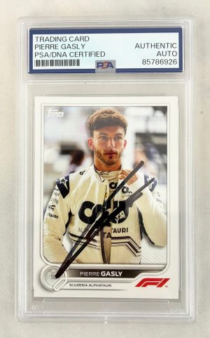 Pierre Gasly Signed Card 2022 Topps #45 F1 PSA/DNA
